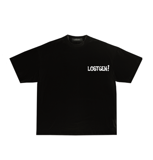Black LOSTGEN SPRAY T-shirt